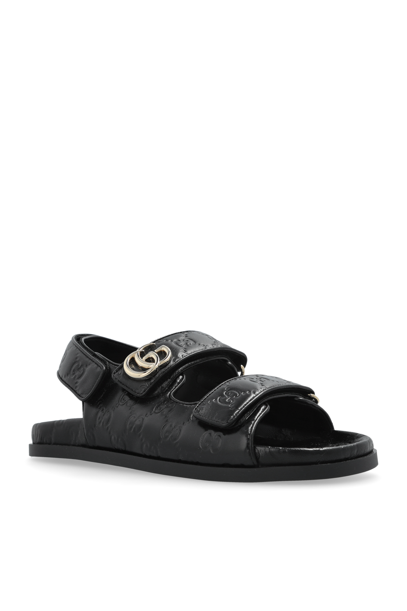 GUCCI＊BLACK LEATHER SANDALS/26㎝ Black Leather sandals Gucci - Vitkac Canada